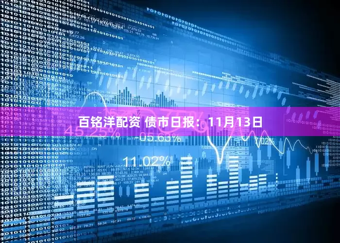 百铭洋配资 债市日报：11月13日
